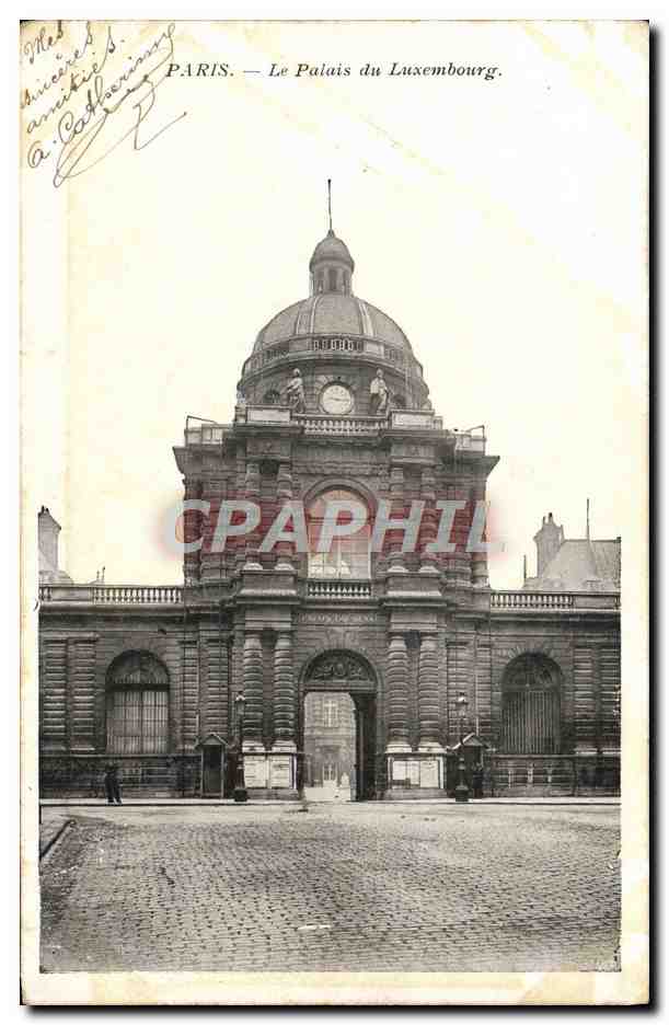 CPA Paris Le palais du Luxembourg 