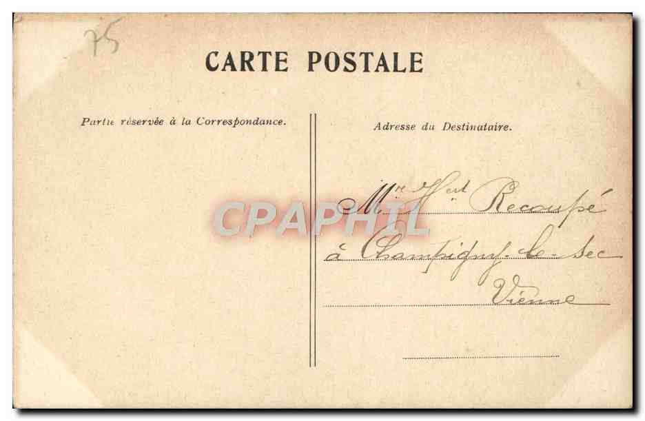 CPA Paris Le palais du Luxembourg  — Rückseite