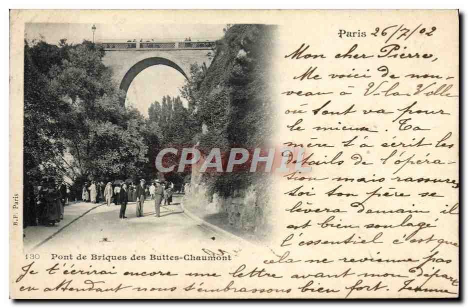 CPA Paris de Briques des Buttes Chaumont