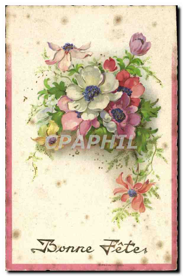 CPA Bonne Fete Fleurs 