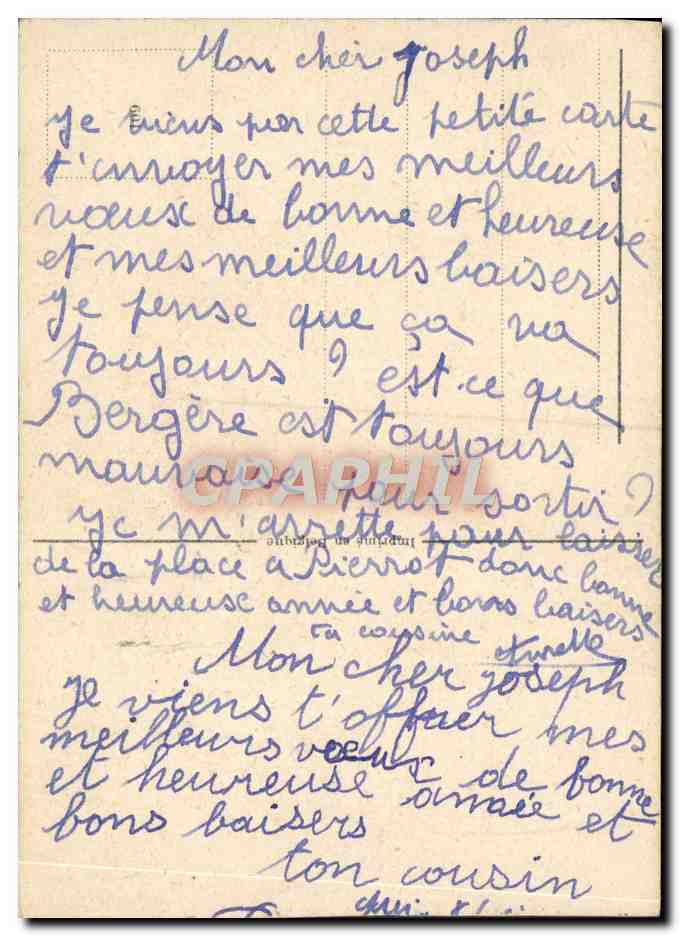 CPA Fantaisie Enfants — Rückseite