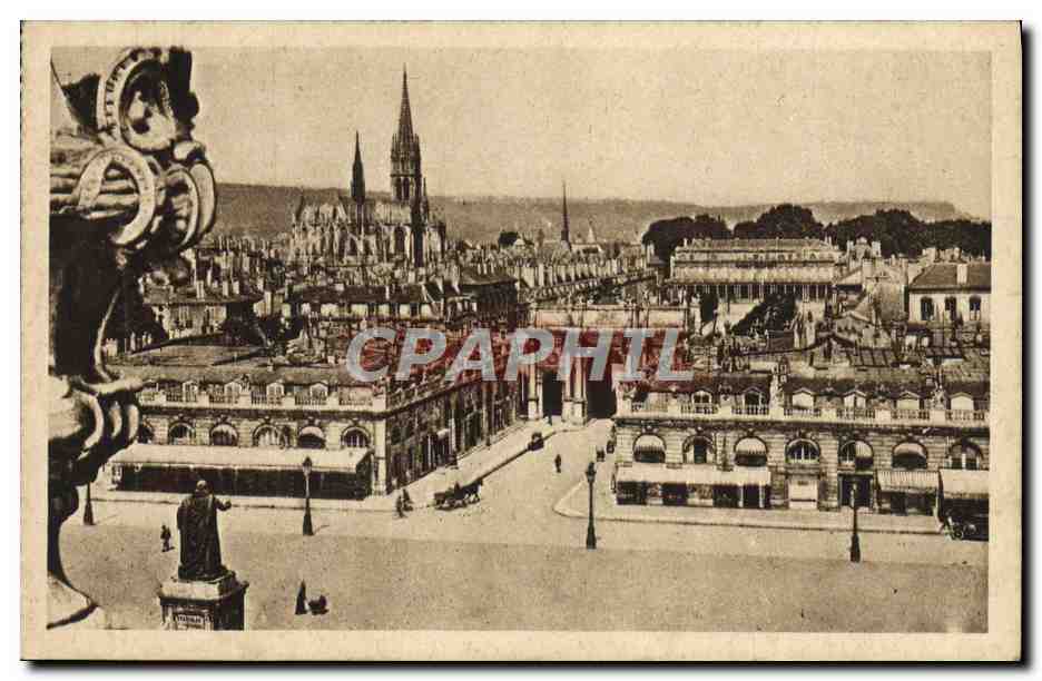 CPA Nancy L'Arc de Triomphe Basilique Saint Epvre et le palais du gouvernement