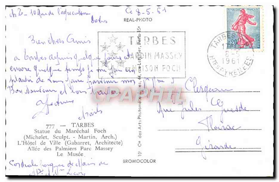 Tarbes — Vue panoramique — Cie des Arts — Reverso