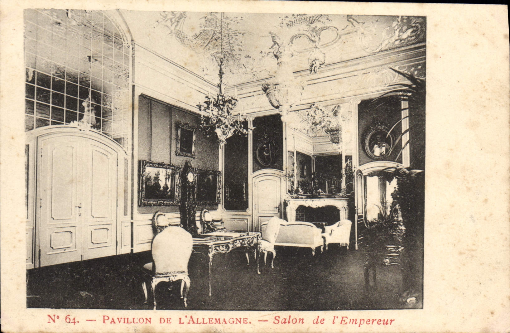 CPA Paris Pavillon De L'Allemagne Salon de l'empereur