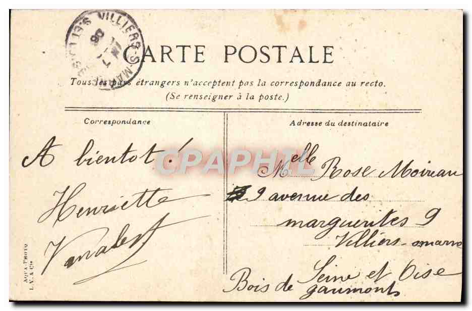 CPA Paris Bois de Boulogne Autour du lac interieure — Verso