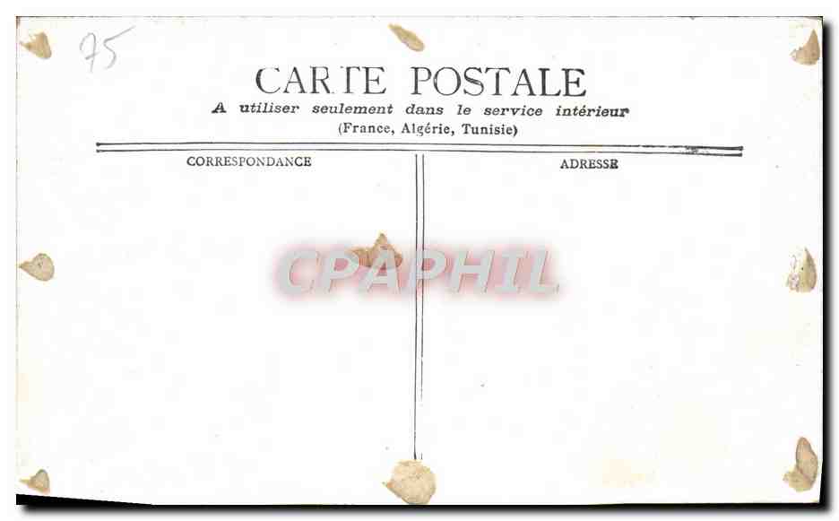 CPA Paris Un Matin Aux Halles Centrales — Rückseite
