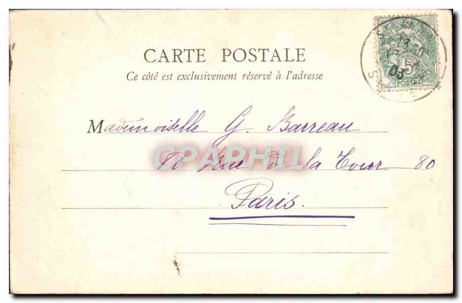 CPA Bois de Vincennes Le Lac Daumesnil — Verso