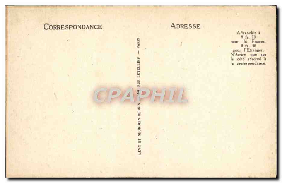 CPA Paris La Tour de Passy — Rückseite