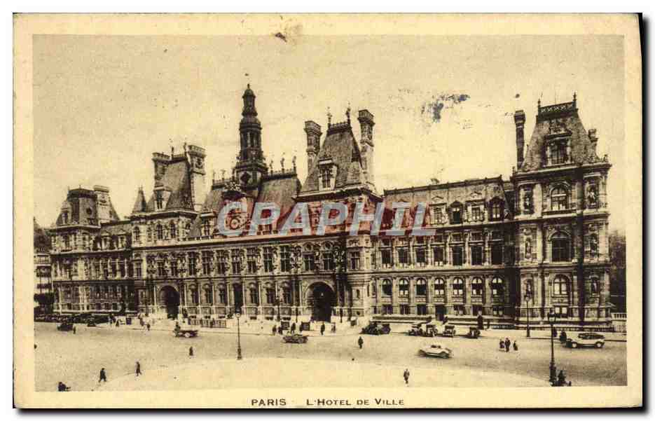 CPA Paris L'Hotel De Ville