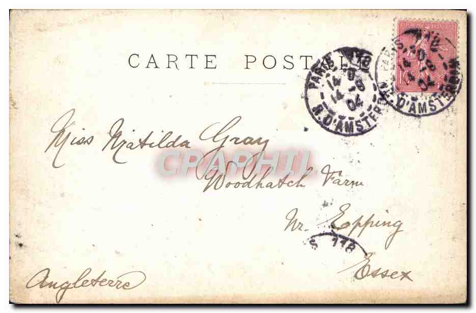 CPA Paris Le Petit Palais Champs Elyees — Rückseite