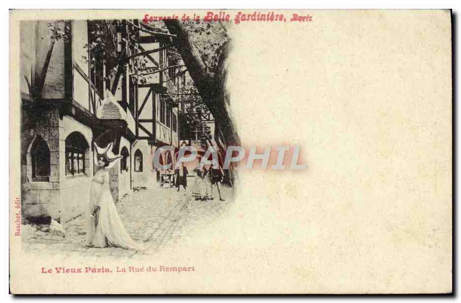 CPA Paris Le vieux Paris La Belle Jardiniere La rue du rempart