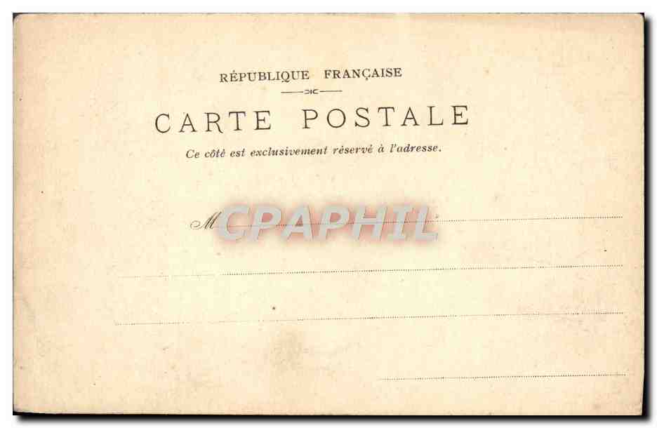 Hauptportal des Pavillon des Arts et Manufactures — Ausstellung von 1900 — Verlag unbekannt — Rückseite