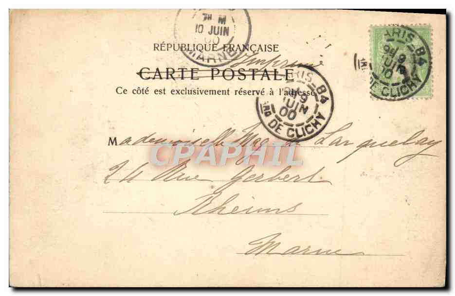 CPA Paris Exposition des Arts Decoratifs 1900 Indochine  — Verso