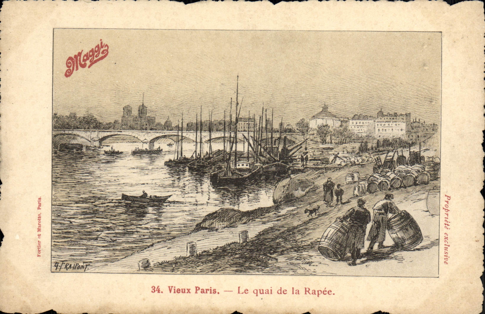 París antiguo — El muelle de la Rapée — Maggi