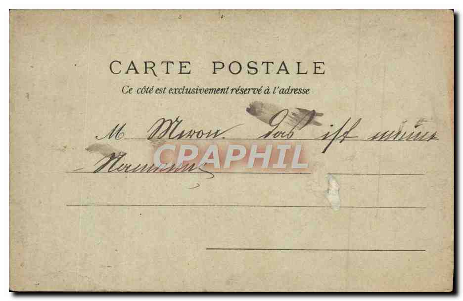 CPA Paris Exposition Universelle De 1900 pavillon de l'horticulture  — Rückseite