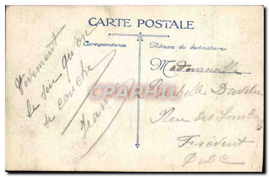 CPA Paris Gare du Nord  — Verso