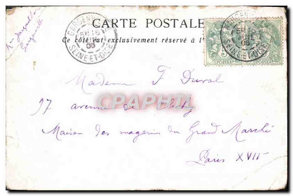 CPA Paris Boulevard Poissonniere A la Bergere  — Verso