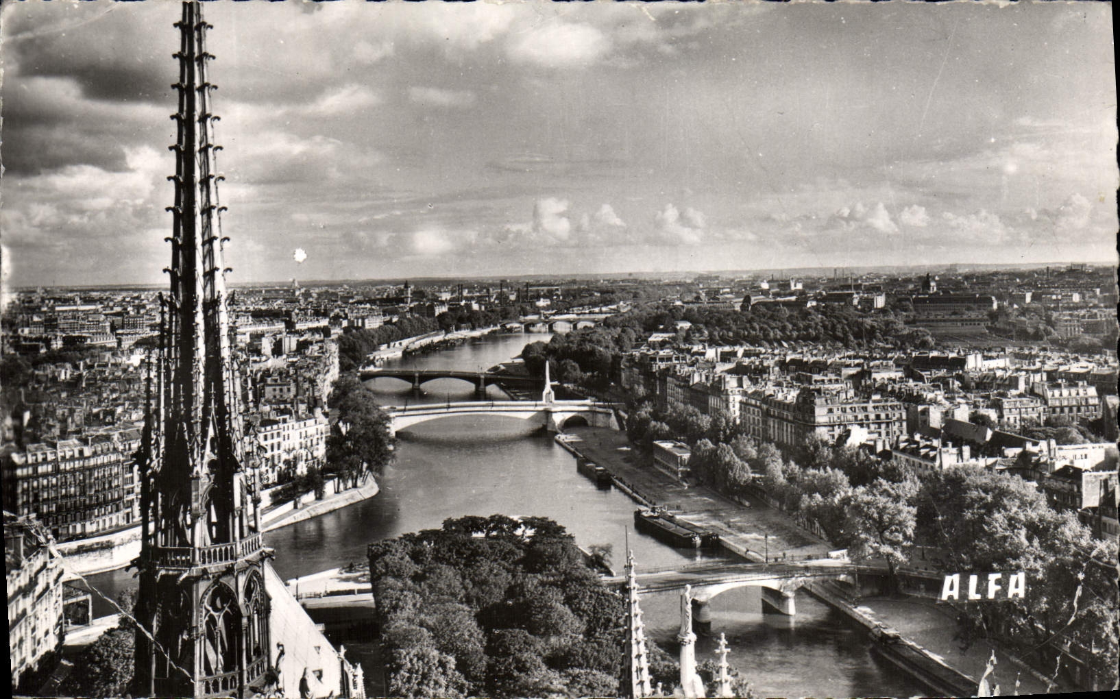 CPM Paris Vu D'en Haut Panorama Sur la Seine