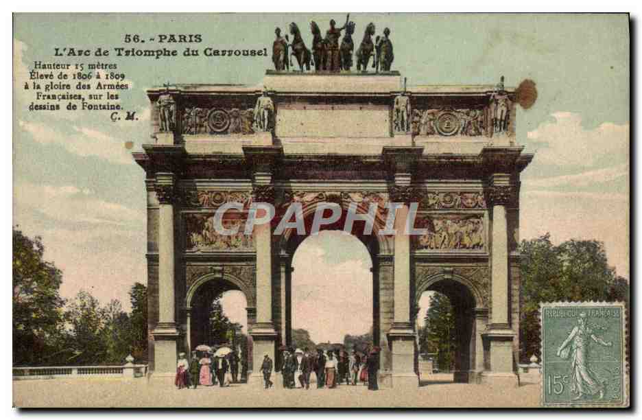 CPA Paris L'Arc de Triomphe du Carrousel