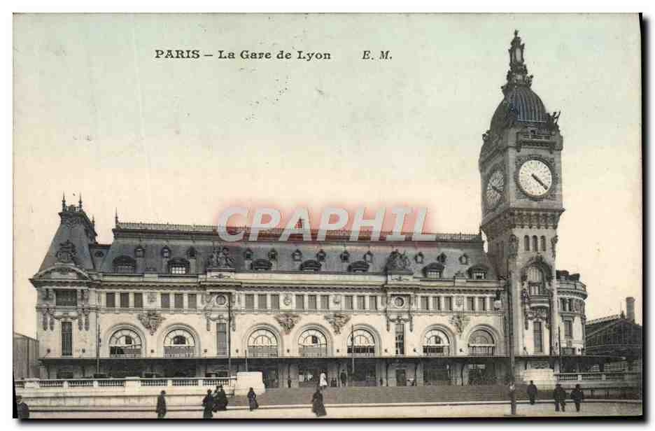 CPA Paris La Gare De Lyon