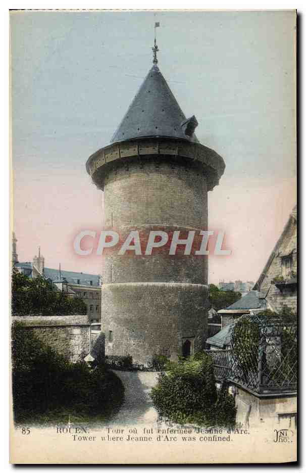 CPA Rouen Tour du Fut enfermee Jeanne d'Arc 