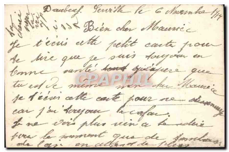 Soldat et jeune femme — scène sentimentale — Novella, n° 873 — Rückseite