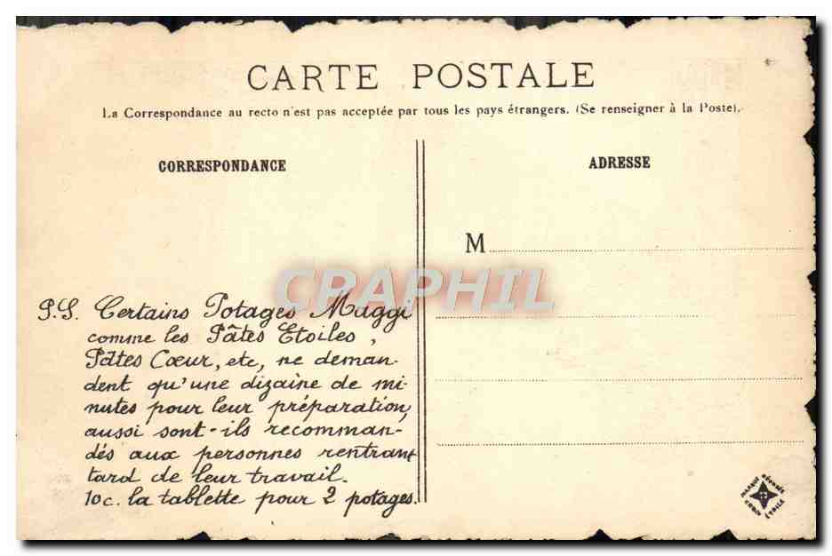 Vieux Paris — La Rue Brise-Miche, angle de la Rue Taillepain au fond Saint-Merry — Maggi, éditeur — Verso