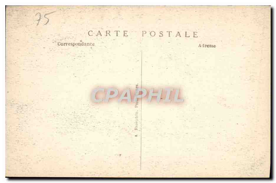 CPA Paris Exposition Internationale Des Arts Decoratifs 1925 Vue de nuit — Rückseite