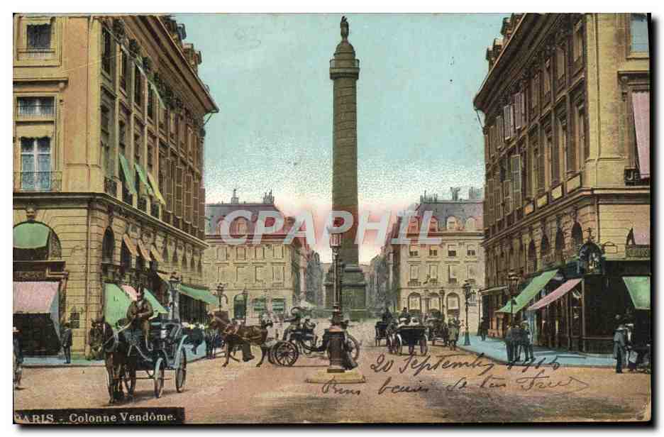 CPA Paris Colonne Vendome