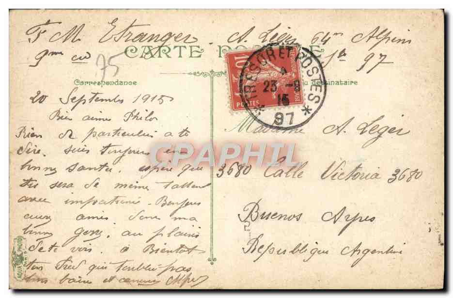 CPA Paris Colonne Vendome — Rückseite