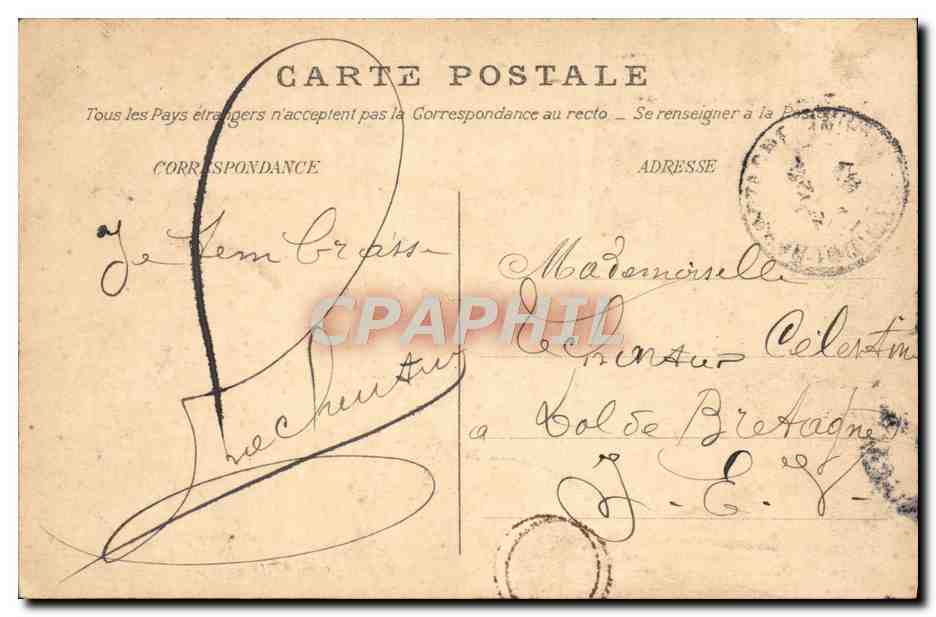 Palazzo di Fontainebleau — Vista sull'Étang des Carpes — CPAPHIL 127 — Verso