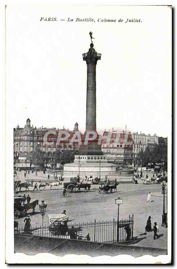 CPA Paris La Bastille Colonne de Juillet
