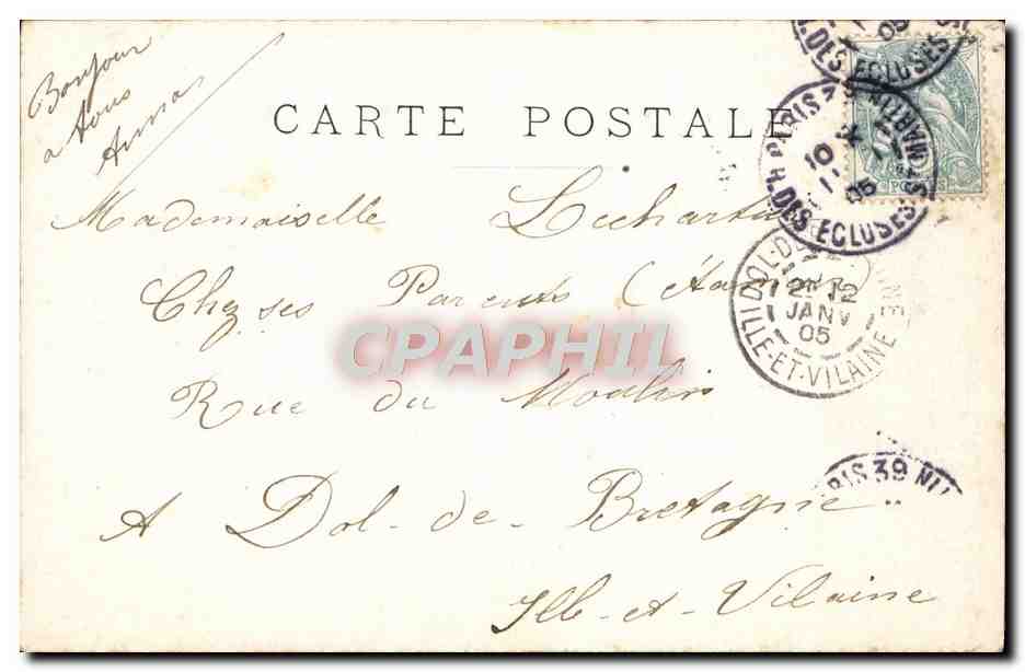 CPA Paris Notre Dame  — Verso