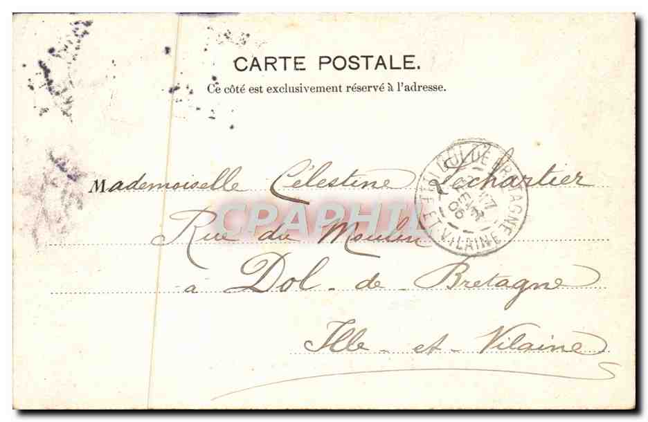 CPA Paris Ecole Militaire Artillerie Militaria — Rückseite