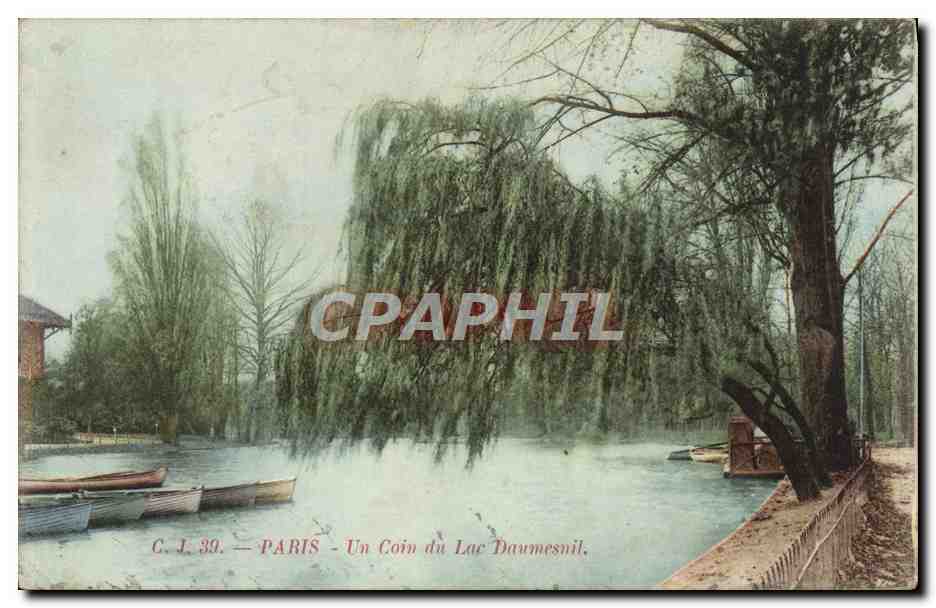 CPA Paris Un Coin du Lac Daumesnil