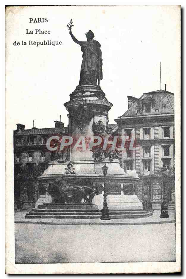 CPA Paris La Place de la Republique
