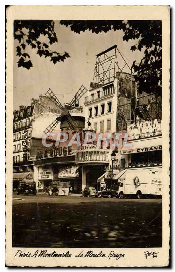 CPA Paris Montmartre Le Moulin Rouge Cyrano