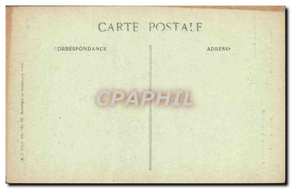 CPA Paris Colonne Vendome — Rückseite