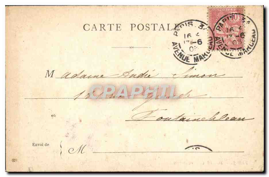 CPA Paris Jardin Des Plantes — Rückseite