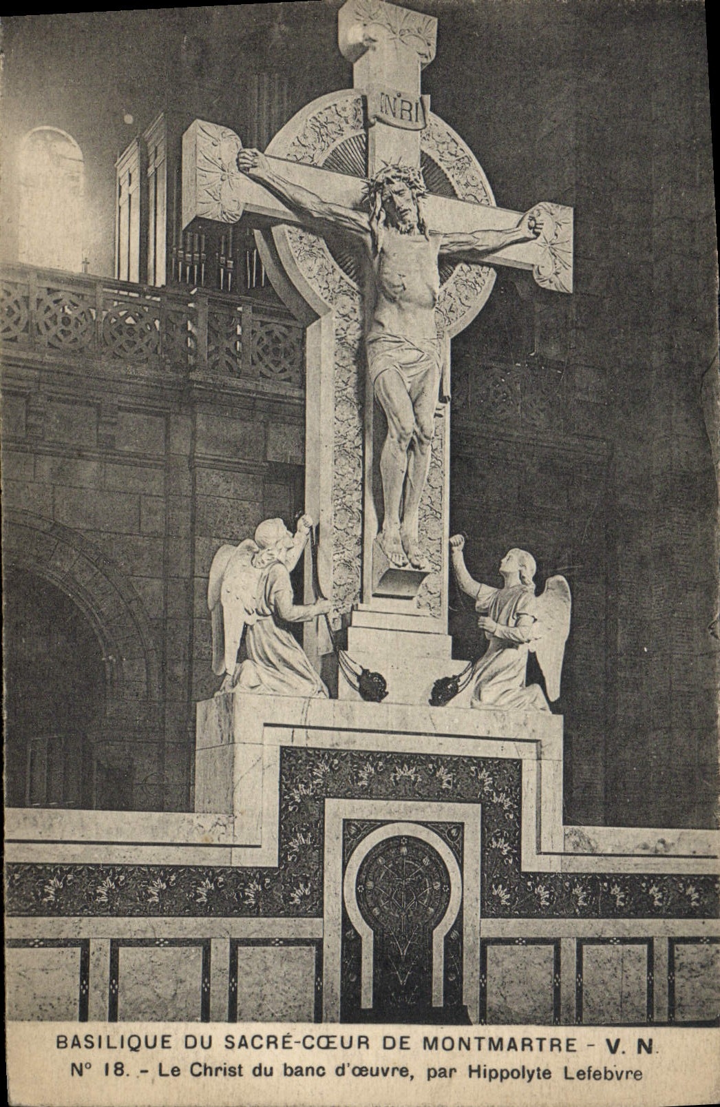 CPA Paris Basilique Du Sacre Coeur De Montmartre Le Christ du banc d'oeuvre par Hippolyte Lefebvre