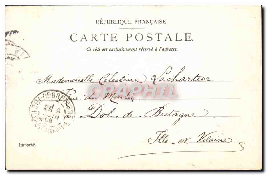 CPA Paris Trocadero — Rückseite