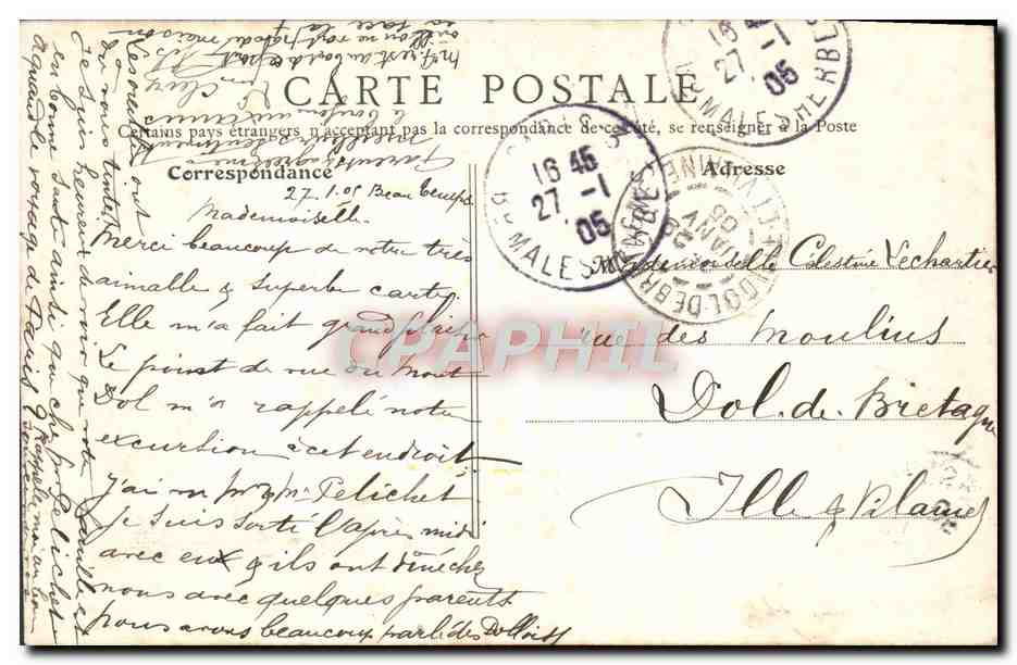 CPA Paris Le Pont Neuf — Rückseite