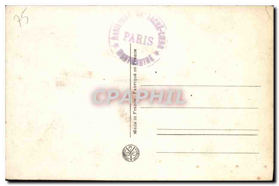 CPA Paris La basilique du Sacre Coeur — Rückseite