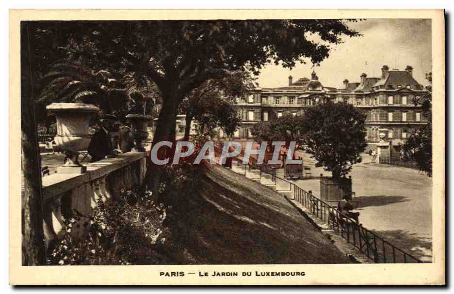 CPA Paris Le jardin du Luxembourg