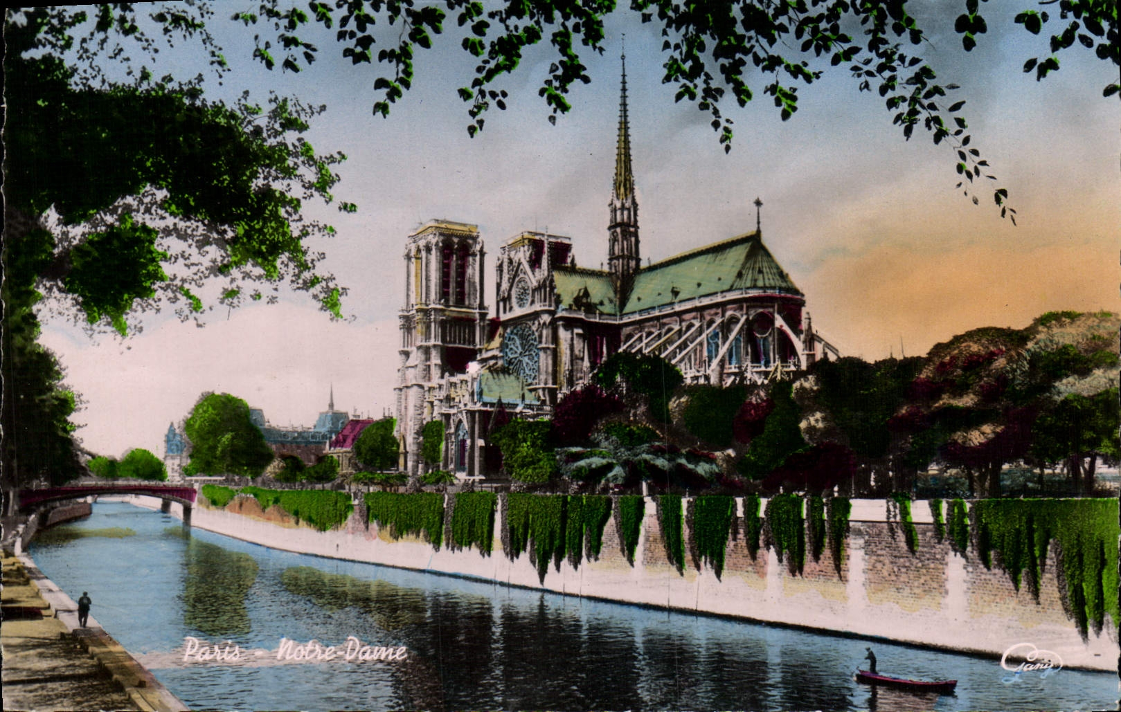 Paris - Notre-Dame — vue du fleuve — éditeur Canis