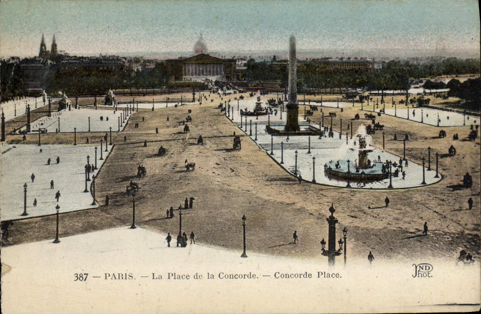 Antike Ansichtskarte Paris Place de la Concorde