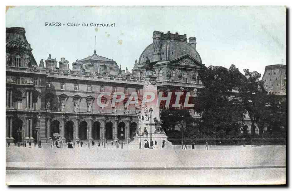 CPA Paris Cour du Carrousel 