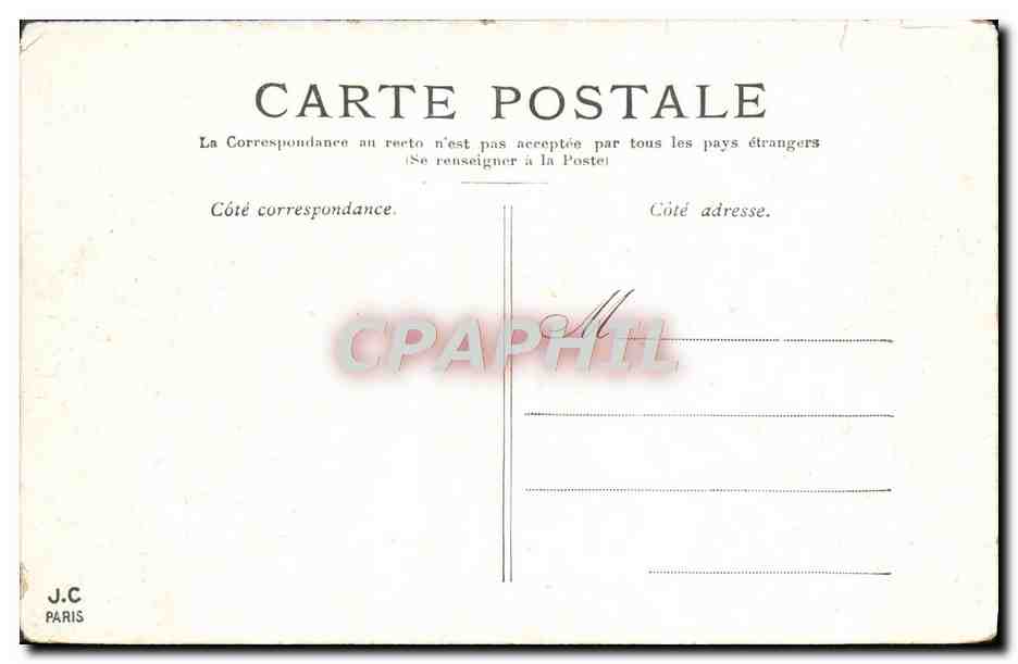CPA Paris Le Grand Palais  — Verso