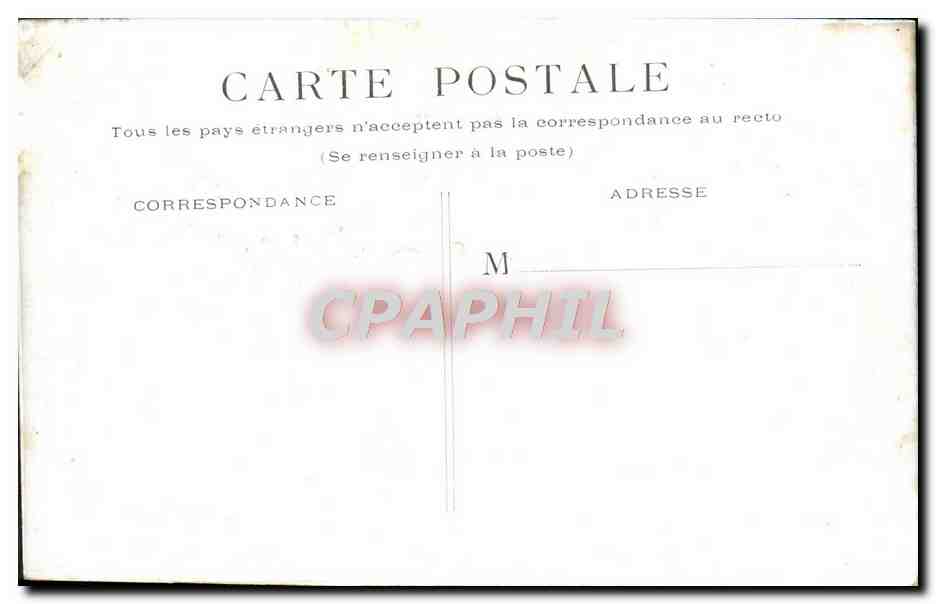 CPA Paris Bois de Boulogne La Cascade  — Verso