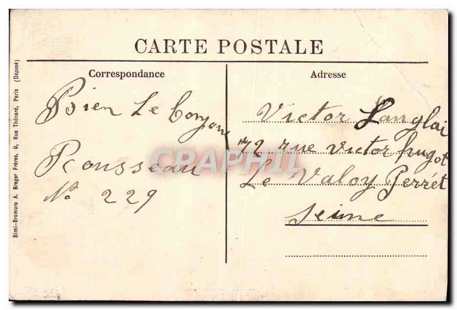 CPA Asile National des Convalescents a St Maurice Pavillon central Chapelle et refectoire Bibliotheque Salles de jeux  — Back